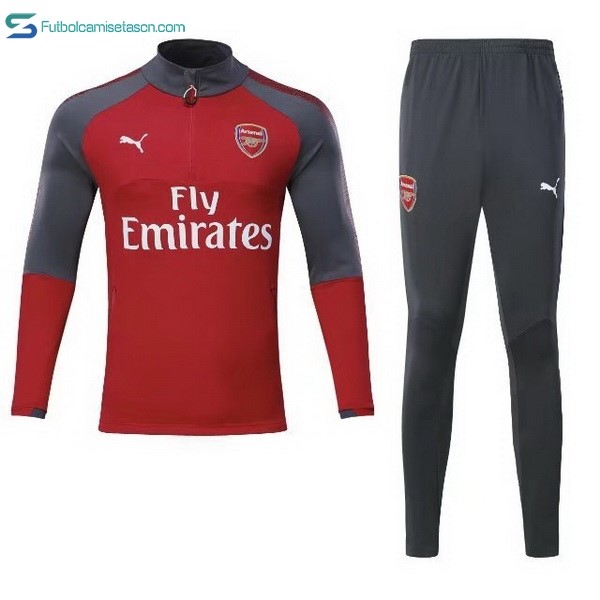 Chandal Arsenal 2017/18 Rojo Marino Gris